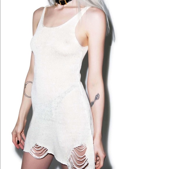 UNIF Loose Strings Mini Dress, Sz S - Picture 1 of 4